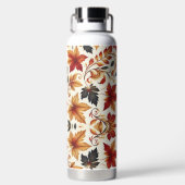 Blätter des Herbstes Trinkflasche (Rückseite)