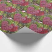 Blätter des Herzens rot Geschenkpapier (Ecke)