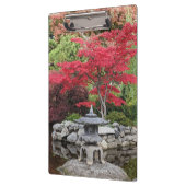 Blätter des japanischen Gartens Lantern und des Ro Klemmbrett (Links)