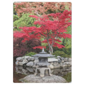 Blätter des japanischen Gartens Lantern und des Ro Klemmbrett (Rückseite)