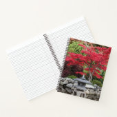 Blätter des japanischen Gartens Lantern und des Ro Notizblock (Innenseite)