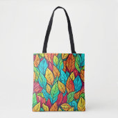 Blätter des lebendigen Cartoon Art Tasche (Vorderseite)