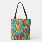 Blätter des lebendigen Cartoon Art Tasche (Rückseite)