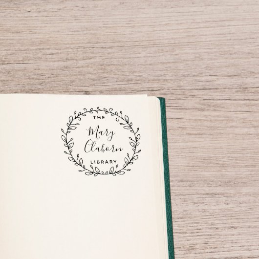 Blätter des modernen Individuellen Namens aus der Gummistempel