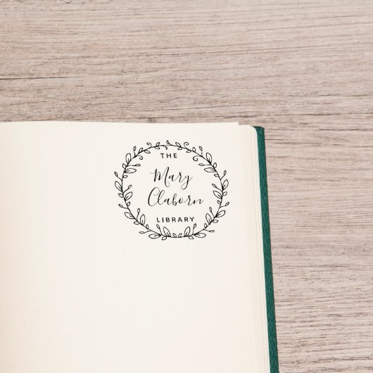 Blätter des modernen Individuellen Namens aus der  Permastempel