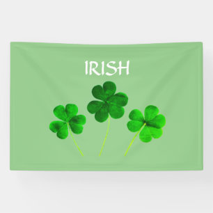 Blätter des St. Patrick's Day Irish Green Kleeblat Banner