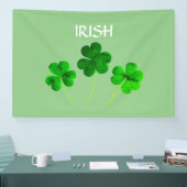 Blätter des St. Patrick's Day Irish Green Kleeblat Banner (Messe)