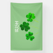 Blätter des St. Patrick's Day Irish Green Kleeblat Banner (Vertikal)