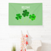 Blätter des St. Patrick's Day Irish Green Kleeblat Banner (InSitu)