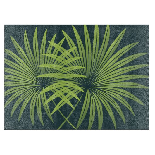 Blätter des tropischen Amazonas Schneidebrett (Vorderseite)