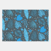 Blätter des tropischen Palm Monstera, blau und tür (Vorderseite 2)