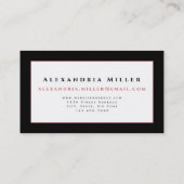 Blätter des üppigen botanischen Tropenpalmes Visitenkarte (Rückseite)