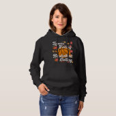 Blätter, die Basketball fallen und Retro-Fall rufe Hoodie (Vorne ganz)