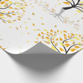 Blätter, die von einem Baum fallen Geschenkpapier