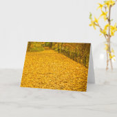 BLÄTTER, die WILD FALL FOLIAGE NOTECARD Karte (Gelbe Blume)