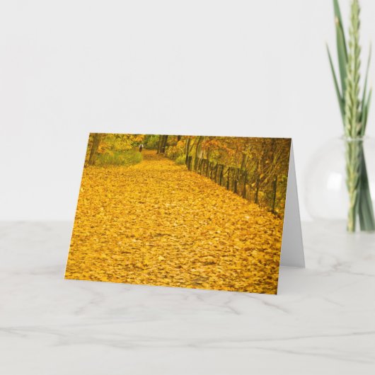 BLÄTTER, die WILD FALL FOLIAGE NOTECARD Karte (Vorderseite)