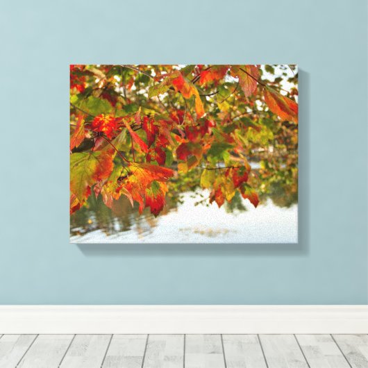 Blätter drehen leinwanddruck (Insitu (Holzboden))