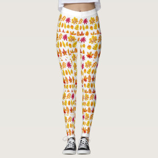 BLÄTTER DRUCKTE LEGGINGS