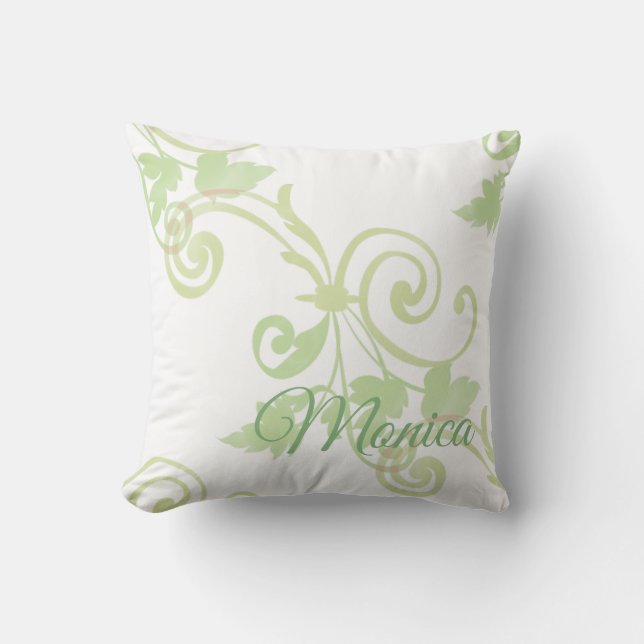 Blätter Eigene Swirl-Funktion Kissen (Vorderseite)