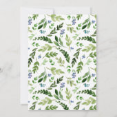 Blätter eine kleine Peanut Elephant Babydusche Einladung (Rückseite)