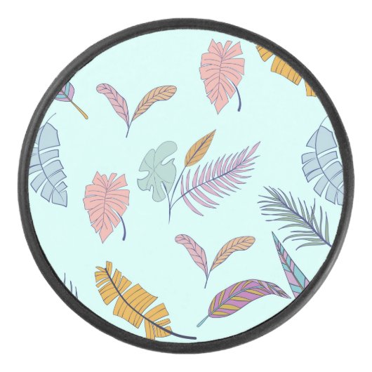 Blätter. Eishockey Puck (Vorderseite)