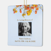 Blätter Elegante an Gedächtnisfeier Keramikornament (Links)