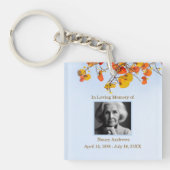 Blätter Elegante an Gedächtnisfeier Schlüsselanhänger (Vorderseite)