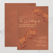 Blätter Elegante Kirche Santa Maria delle Grazie Einladung (Vorne/Hinten)