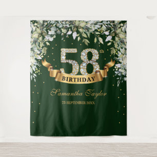 Blätter eucalyptus gold Geburtstag Wandteppich