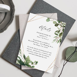 Blätter & Eukalyptus Gold LG 2 Begleitkarte