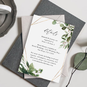 Blätter & Eukalyptus Gold LG 2 Begleitkarte