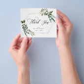 Blätter & Eukalyptus Gold Vielen Dank Flyer (Gruppe)