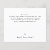 Blätter & Eukalyptus Gold Vielen Dank Flyer (Hinten)