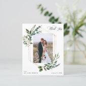 Blätter & Eukalyptus Gold Vielen Dank Foto (Stehend Vorderseite)