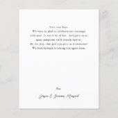 Blätter & Eukalyptus Gold Vielen Dank Foto (Rückseite)