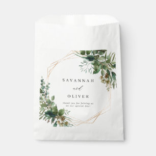 Blätter & Eukalyptus-Goldhochzeit Geschenktütchen