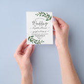 Blätter Eukalyptus Grüne Hochzeit Flyer (Gruppe)