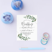 Blätter Eukalyptus Grüne Hochzeit Flyer (Einzeln)