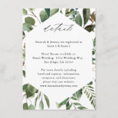 Blätter & Eukalyptus Rustic LG Begleitkarte (Vorderseite)