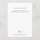 Blätter & Eukalyptus Rustic LG Begleitkarte (Rückseite)