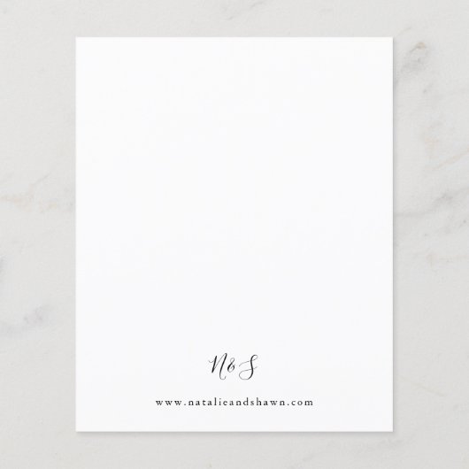 Blätter & Eukalyptus Rustikale Hochzeiten (Rückseite)