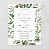 Blätter & Eukalyptus Rustikale Hochzeiten (Vorderseite)