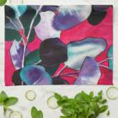 Blätter Eukalyptus wassercolor art Geschirrtuch (Gefaltet)