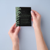 Blätter Eukalyptus & Wood Wedding Flyer (Gruppe)