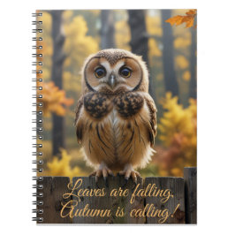 Blätter fallen, Autumns rufen Notizblock