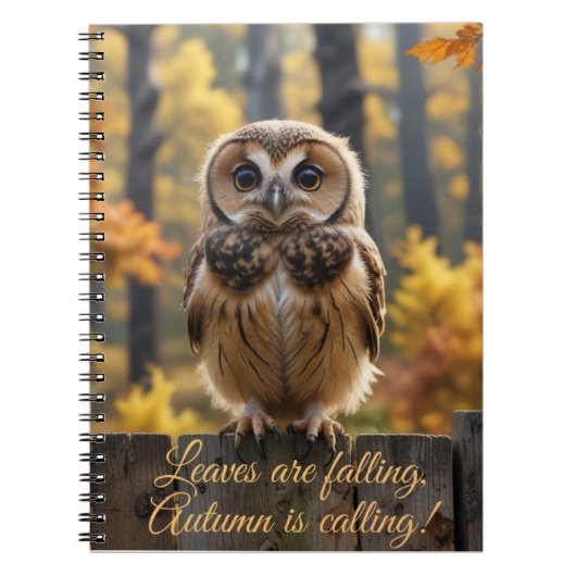 Blätter fallen, Autumns rufen Notizblock (Vorderseite)