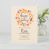 Blätter fallen einladung (Stehend Vorderseite)