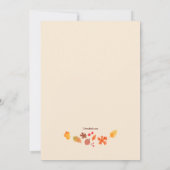 Blätter fallen einladung (Rückseite)