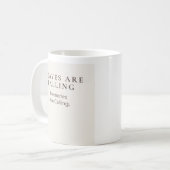 Blätter fallen, Erinnerungen rufen Kaffeetasse (Vorderseite Links)