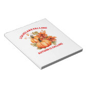 Blätter fallen Herbst ist Calling Design Classi Notizblock (angewinkelt)